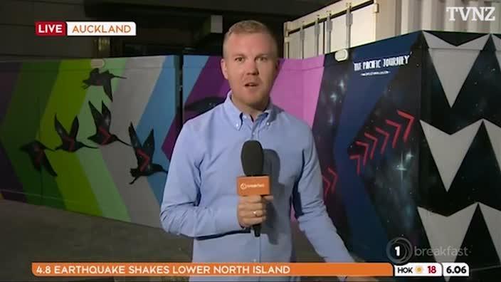Breakfast blunder: Matty McLean late for his own weather bulletin