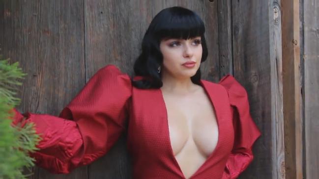 navy blue dress for baby girl Ariel Winter Wore a Sheer Dress to the 'Modern Family' Wrap Party main image 1