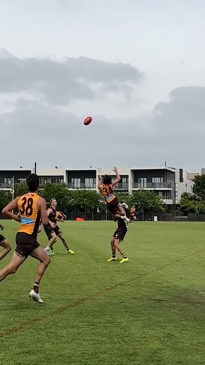 Hawthorn track watch: Nick Watson dominates, takes mark of the