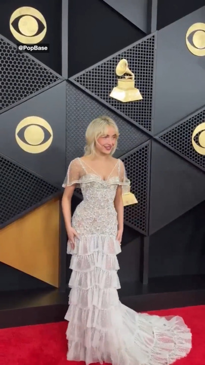 It is very quiet: Sabrina Carpenter arrives at the Grammys It is very quiet: Sabrina Carpenter arrives at the Grammys