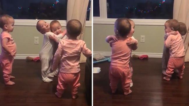 Quadruplets Hugging Video Has The Internet Losing Its Mind Kidspot