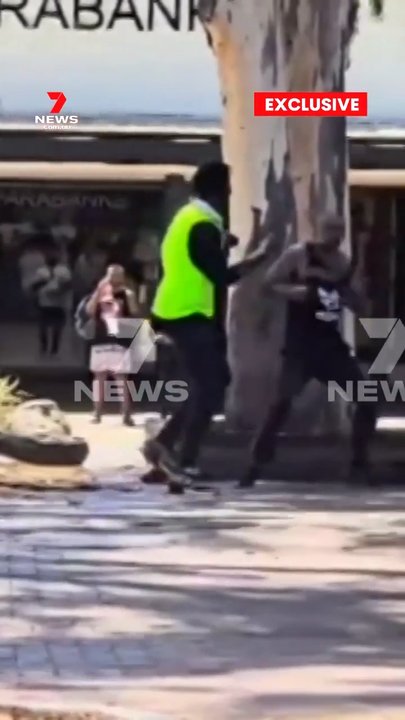 Wild brawl erupts outside Salisbury shopping centre (7NEWS) | news.com ...