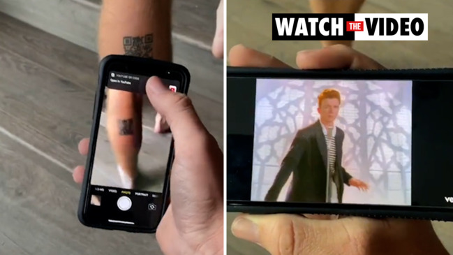 Man takes Rickrolling to new level with QR code tattoo - Wales Online