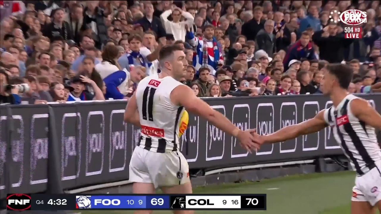 AFL Western Bulldogs v Collingwood news: Free kick count 33-14