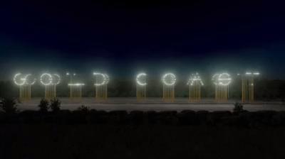 Eleven Metre High Lights Set To Welcome Visitors The Gold Eleven Metre High Lights Set To Welcome Visitors The Gold