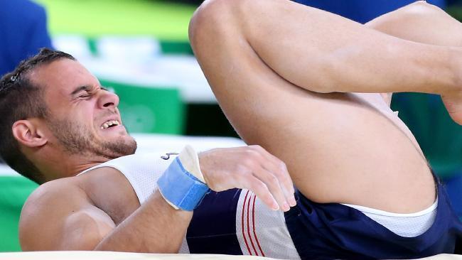 French Gymnast Samir Ait Said Breaks Leg In Horrific Incident At Rio Olympic Games Herald Sun