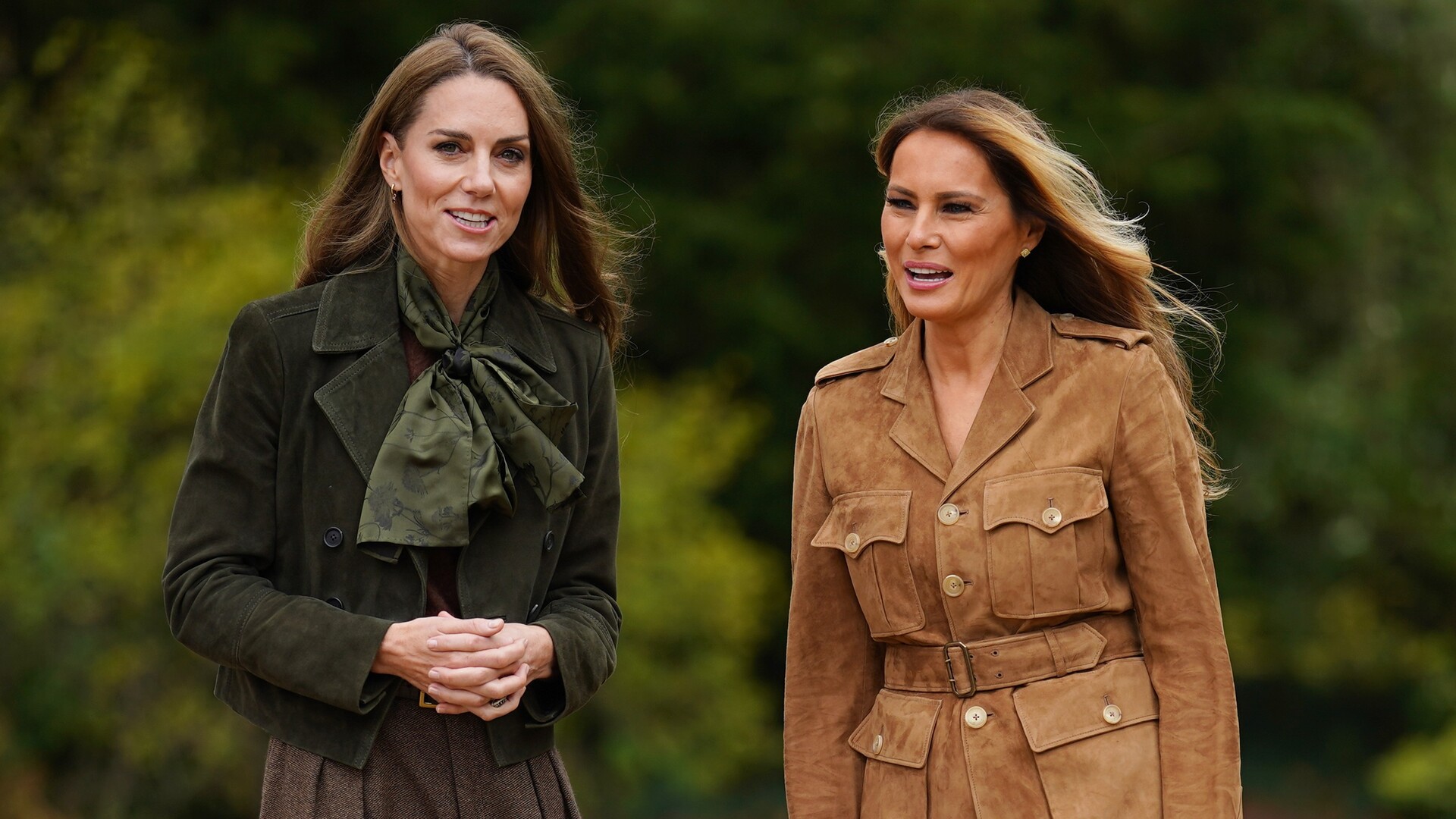 Melania joins Queen Camilla and Princess Catherine in Windsor