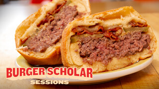 How to cook a deep-fried bacon burger with George Motz