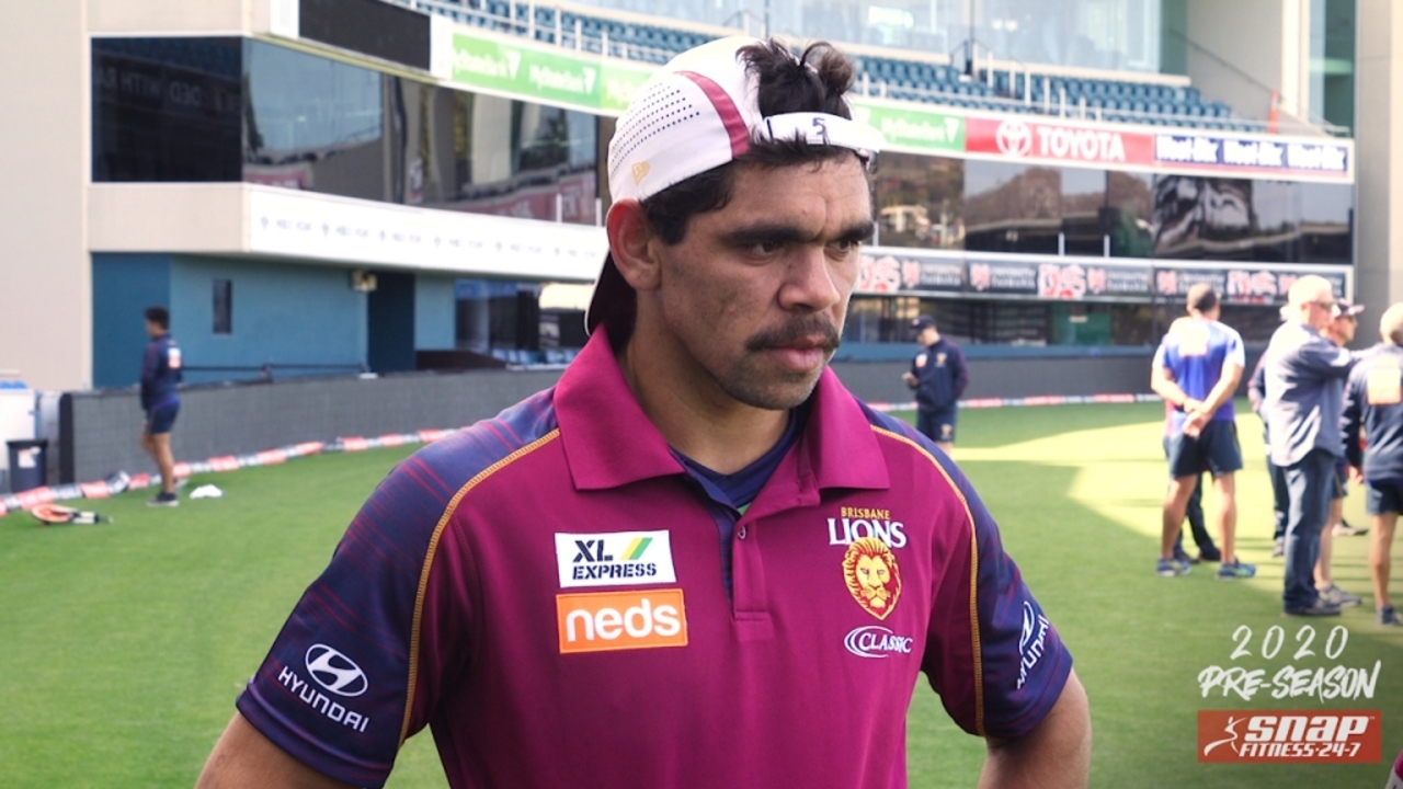 Charlie Cameron tests out Blundstone Arena