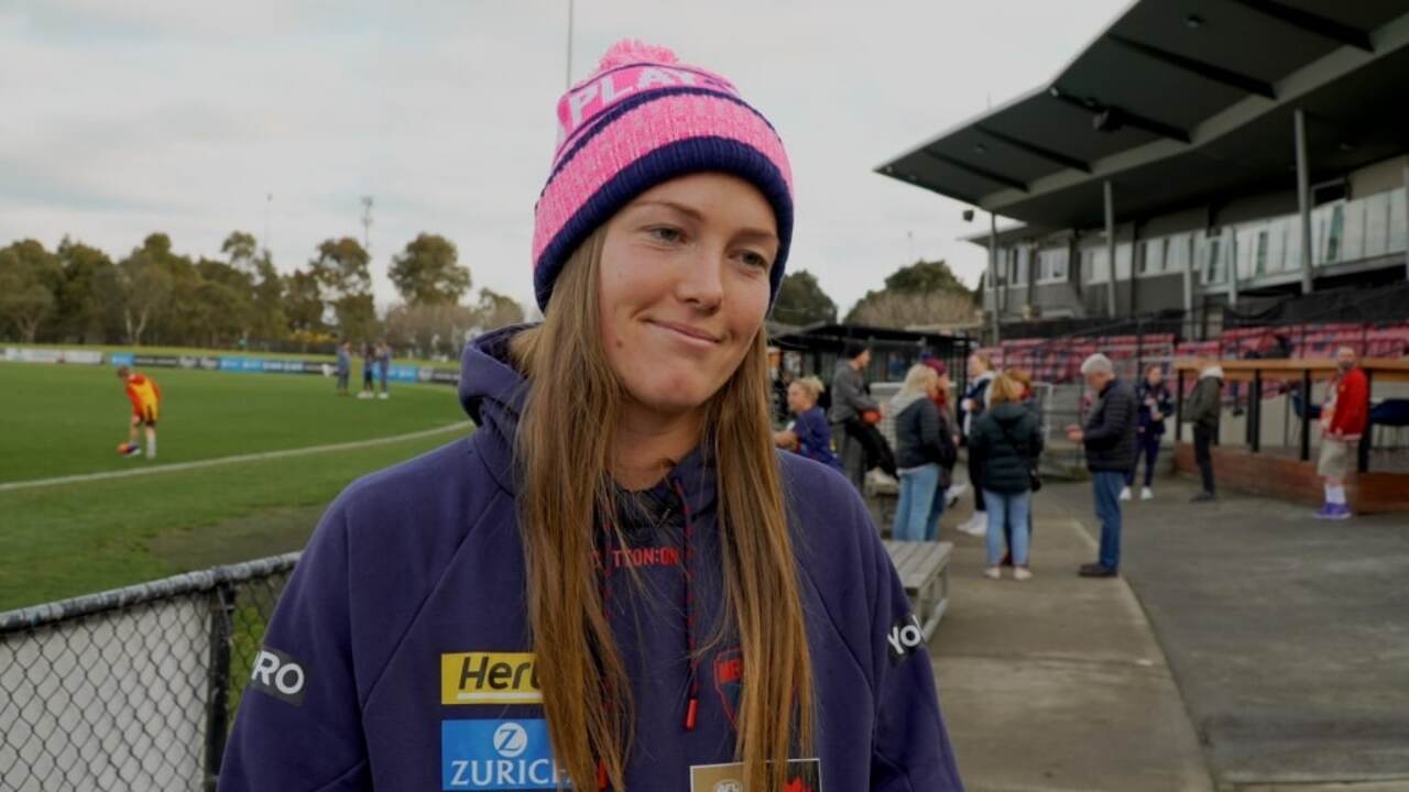 AFLW | Practice Match | Eden Zanker post-match