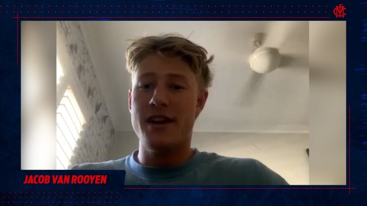 AFL on X: Rooooooooooooo 🦘 Congratulations to @melbournefc's Jacob van  Rooyen who is the round 12 AFL Rising Star nominee.   / X