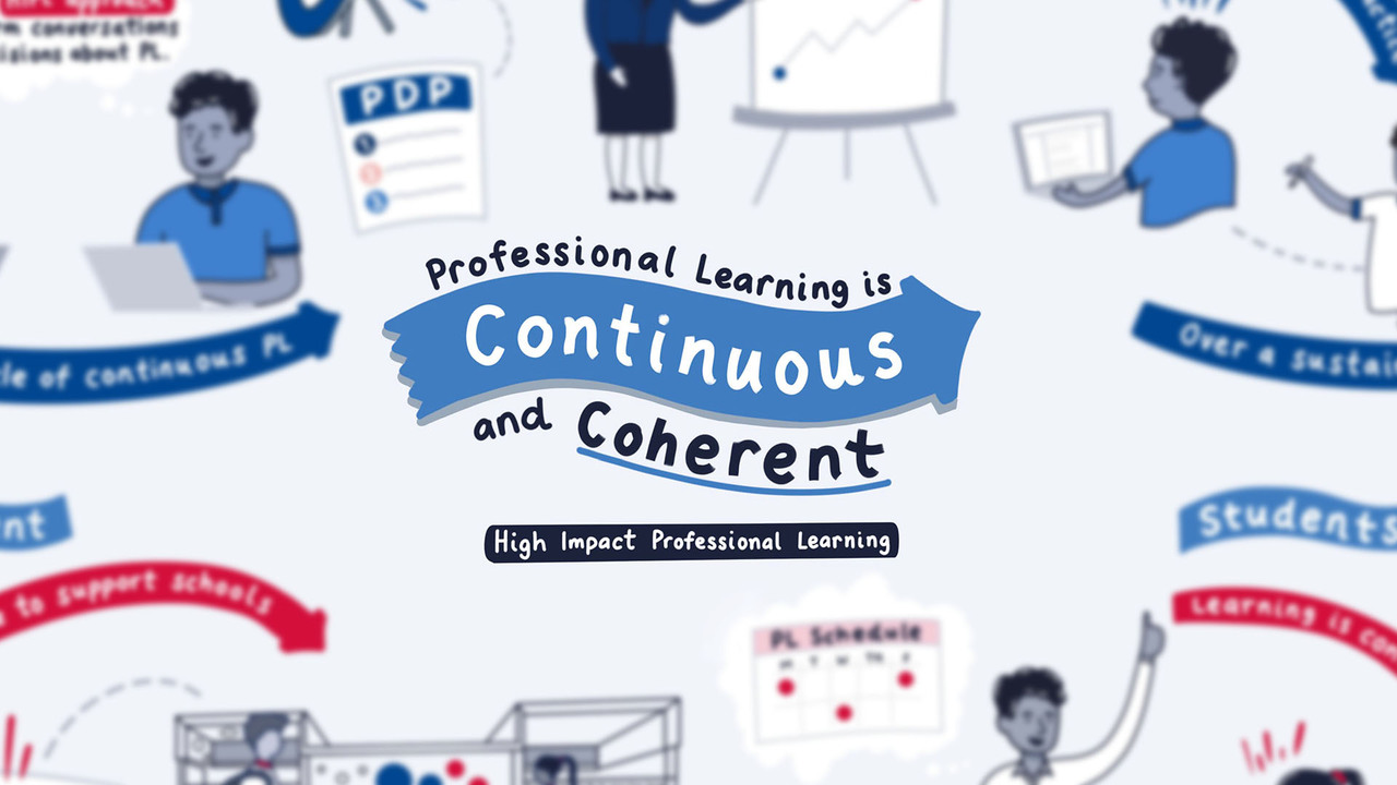 Professional learning is continuous and coherent