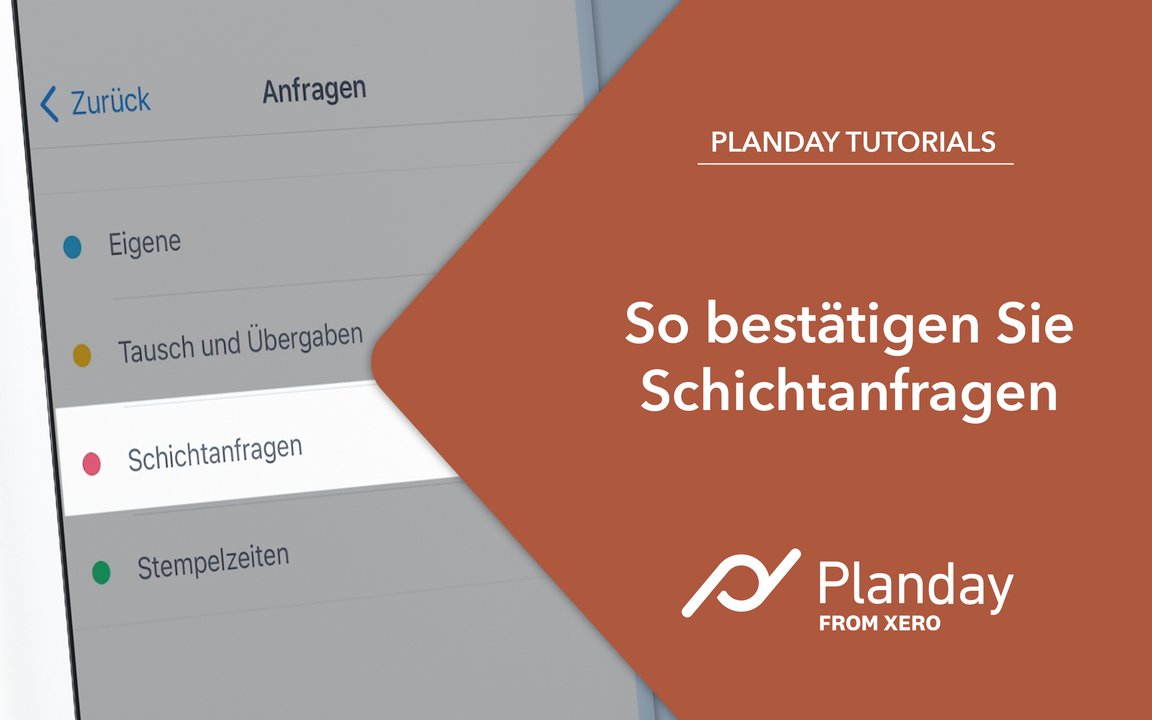 Dienstplanung - Planday tutorials - Deutsch