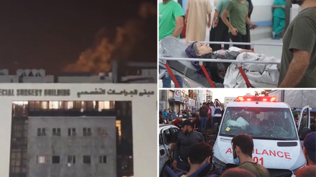 Heavy fighting rages near main Gaza hospital and people trapped