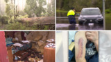 Family escapes serious injury after roof collapses amid wild storms in Melbourne
