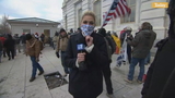 US correspondent on ground outside Capitol building