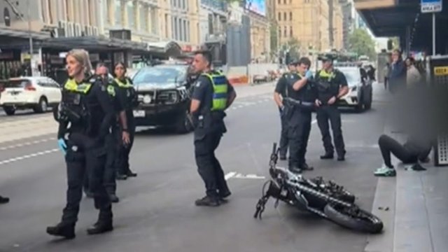 Teen charged after allegedly mowing down sergeant on electric motorbike | Nine.com.au