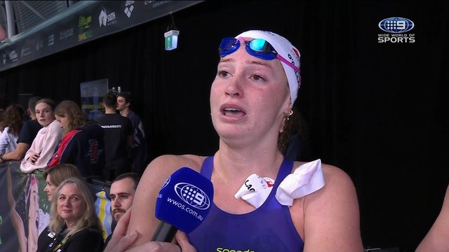 Australian swimming trials 2025: Mollie O'Callaghan breaks down in tears in Nine interview; Lani Pallister second in women's 200m freestyle final | Nine.com.au