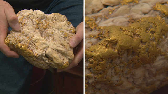 Largest gold nugget found in Scotland in over 400 years goes on display