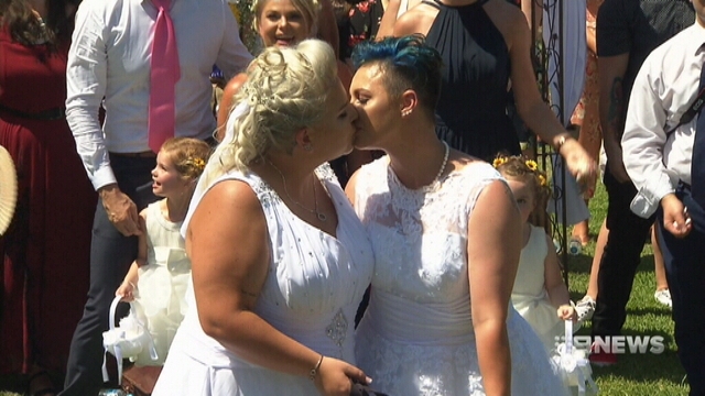 Australia celebrates country's first ever gay marriage Australia celebrates country's first ever gay marriage