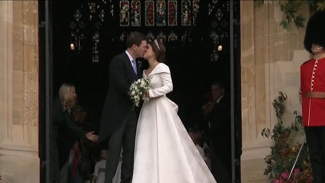 princess eugenie reception dress Zac Posen shares a closer look at the back of Princess Eugenie's wedding reception dress