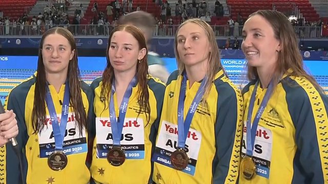 Swimming news 2025 | Gina Rinehart reveals how much she's paying Australia's medallists, World Championships | Nine.com.au