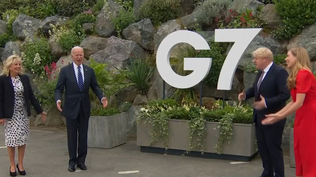 The Bizarre Similarities Between Jill Biden And Carrie Johnson S G7 Outfits 9style