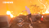 Residents help firies battle ‘fast-moving’ bushfire