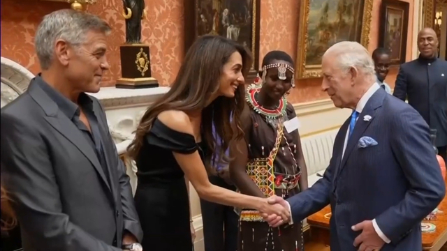 King Charles meets George Clooney and Amal Clooney at King's Trust Awards | Nine.com.au King Charles meets George Clooney and Amal Clooney at King's Trust Awards | Nine.com.au