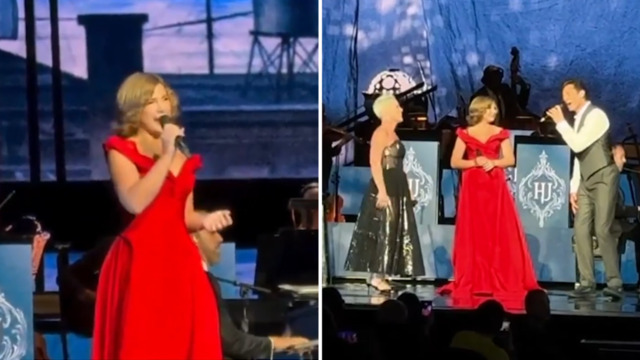Pink and daughter Willow perform with Hugh Jackman at Radio City Music Hall - 9Celebrity
