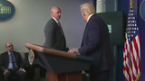 Trump evacuated from briefing room