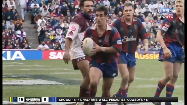 Sydney footy club recreates the moment the Newcastle Knights won the 1997  grand final as part of their Mad Monday celebrations