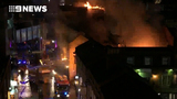 Firefighters battle blaze at Camden Market in London