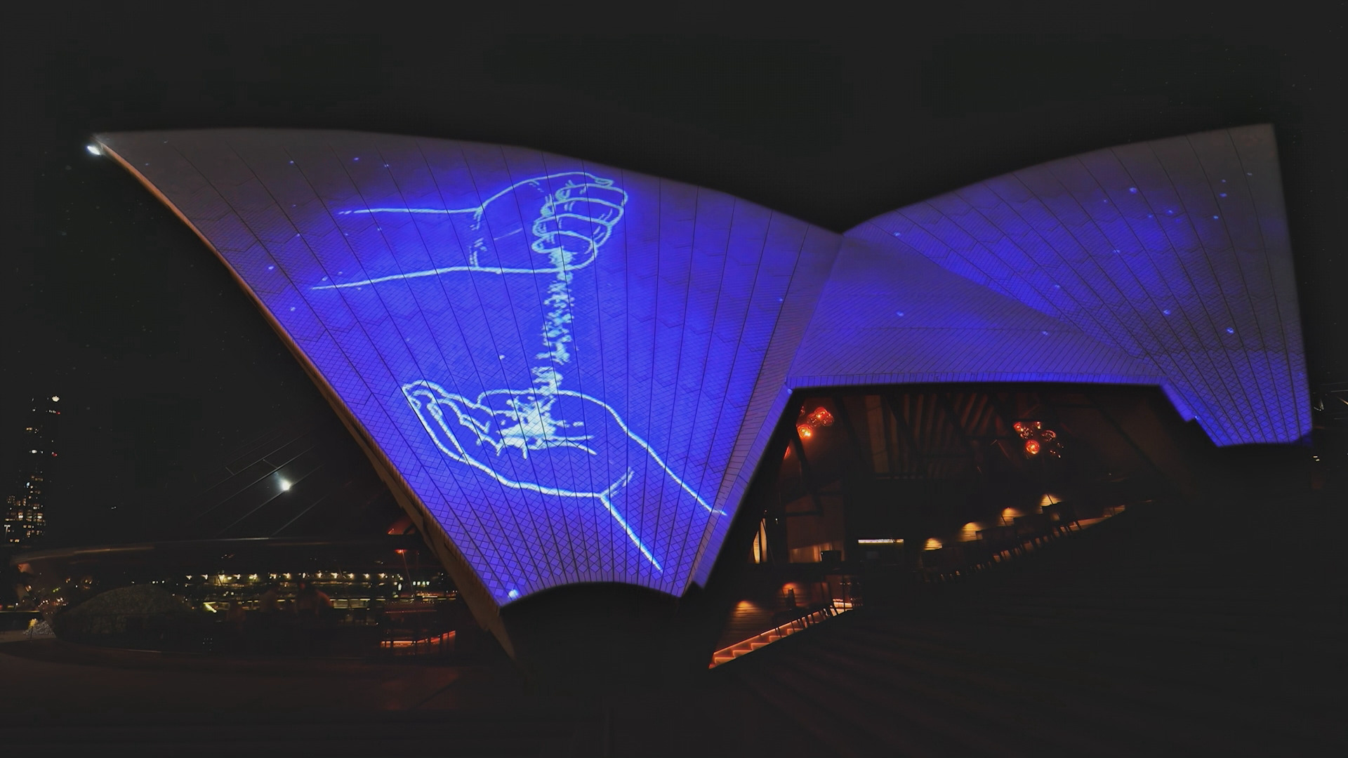 Sydney Opera House lights up with Māori and Torres Strait Islander art