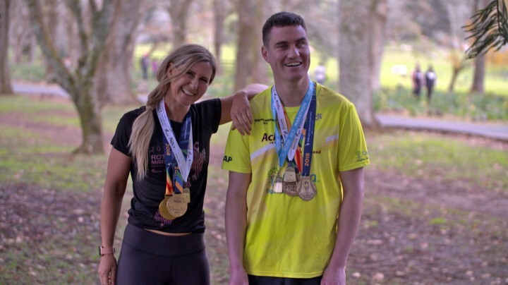 A Special Bond Blind Nz Runner And Guide Set For Their 10th Major Event 1 News Tvnz